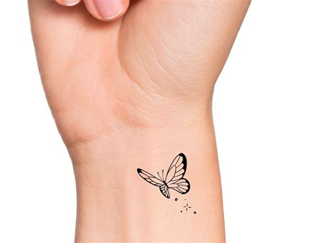 butterfly temporary tattoo